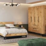 Ložnice SIGUNI s postelí 160×200 cm, dub wotan