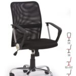 Kancelářské křeslo SUPIORI, černá