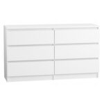 Komoda 140/6 cm – bílá