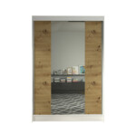 Šatní skříň LINO II šířka 120 cm – bílá/dub artisan