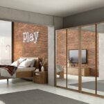 MARLETT ložnice se zrcadly, dub lefkas tmavý