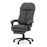 Kancelářské křeslo ZELHALVOR, tmavě šedá látka