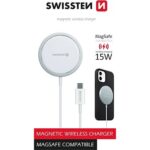 Swissten MagStick wireless nabíječka pro Apple iPhone (kompatibilní s MagSafe)