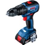 BOSCH Akumulátorová vrtačka GSR 18V-50 Professional 2x2Ah + sada bitů 43 ks 0.601.9H5.004