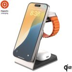 FIXED MagPowerstation Alu2 s podporou uchycení MagSafe Qi2 titanový