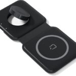 Spello 2in1 skládací bezdrátová nabíječka – černá