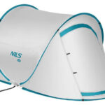 NILS Camp NC3743 Samorozkládací plážový stan šedý