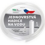 TUBI Hadice zahradní jednovrstvá 21 × 25 mm, průhledná – délka 50 m