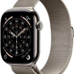 Apple Watch Series 11 Cellular 46mm Přírodní titan s přírodním milánským tahem – S/M