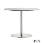 Pedrali designové jídelní stoly Inox 4430 (Ø 89cm)