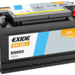 EXIDE Excell 80Ah, 12V, EB802