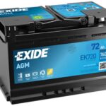 EXIDE START-STOP AGM, 72Ah, 12V, EK720