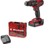 EINHELL Vrtačka AKU s příklepem TE-CD 18/40 Li-i + 64 ks sada příslušenství  4514325  (1×2 Ah)